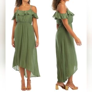 LUXOLOGY COLD SHOULDER DRESS NWT